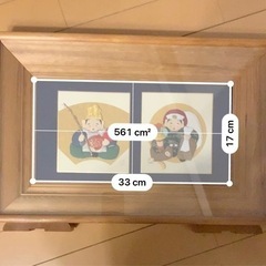 押し絵　　ガラスケース入り　差し上げますの画像