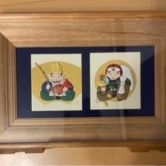 押し絵　　ガラスケース入り　差し上げます