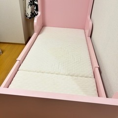 値下げ⭐︎IKEA 子供用ベット　ピンクの画像