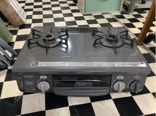 【リサイクルサービス八光】2016年製　リンナイ ガスコンロ　右強火　LPガス　KSR561-DGR