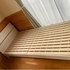 【お譲り先決まりました！】シングルベッドセットお譲りします！【0円】の画像