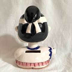 新撰組　陶器製　首ふり貯金箱　昭和ヴィンテージ　近藤勇？の画像