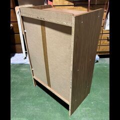 札幌限定配送/お引き取り可◆家具◆白井産業◆アクシアーノ◆コンパクト キャビネット/扉付収納棚/ビンテージデザイン◆W56.3 D36 H89.6の画像