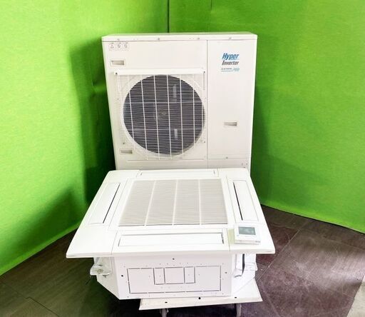 【発送もOK】美品！【三菱重工】業務用エアコン HyperInverter　天井カセット形4方向タイプ　5馬力 三相200V　2018年■C-2066