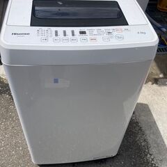 ☆中古￥7,800！Hisense　4.5kg洗濯機　家電　2019年製　幅54㎝ｘ奥行54㎝ｘ高さ94㎝　HW-E4502型　【BG020】