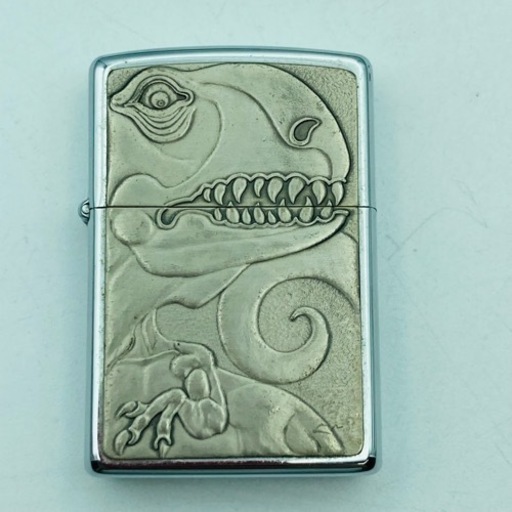 a0704602 ZIPPO ジッポ トリケラトプス 恐竜シリーズ ライター オイルライター USA 中古品