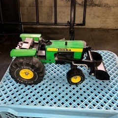 昭和レトロ TONKA ショベルカー　ブリキ