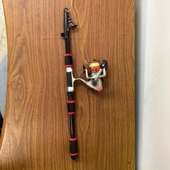 K2407-073  釣り竿 リール付 490〜1670cm キ...