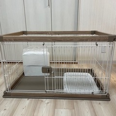 犬用　室内ゲージ　トイレマット・シート付き