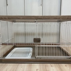 犬用　室内ゲージ　トイレマット・シート付きの画像