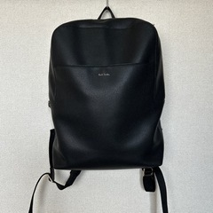 ポールスミス　本革　伊勢丹　黒　ブラック　ストライプ　 バッグ ...