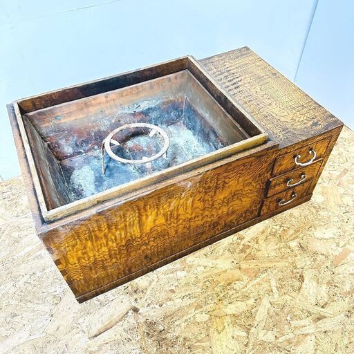 長火鉢 囲炉裏 引出し 時代物 昭和レトロ /SL2