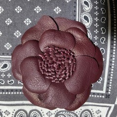 #3343 ブローチ　花　椿