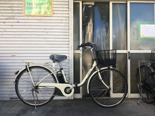 地域限定送料無料　パナソニック　ビビ　DX　12AH　新基準　子供乗せ　白　パスウィズ　アシスタ　神戸市　電動自転車