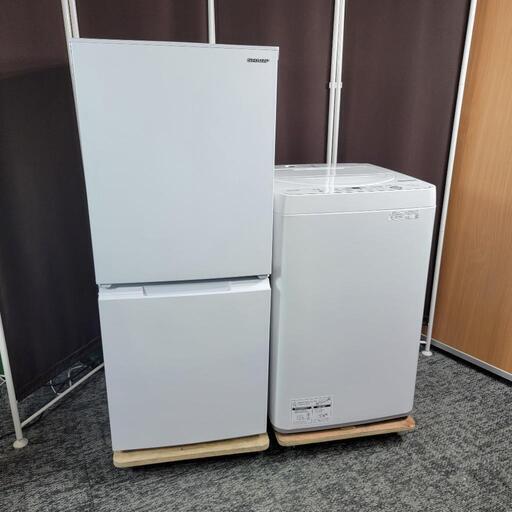 ‍♂️r売約済み‼️配送設置は無料‼️最新2023年製✨つけかえドア対応✨SHARP 家電セット
