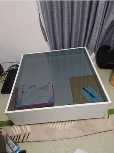 値段交渉ok テーブル　ローテーブルガラス