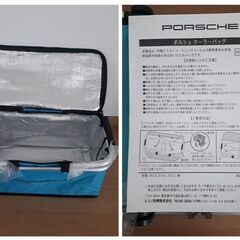 〈非売品・新品未使用〉ポルシェ 保冷バッグ+麻バッグ 2点まとめ売りの画像