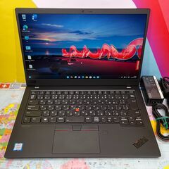 JC0630 レノボ Thinkpad X1 Carbon 7th 第8.5世代 極美品 Win11 ノートパソコンの画像