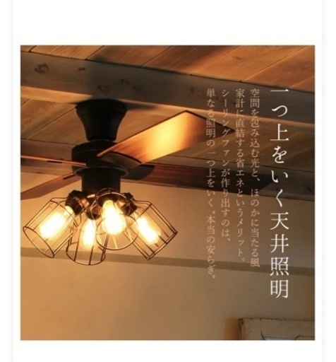 シーリングファン　 照明器具