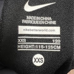 120 男の子　NIKE 水着　黒の画像