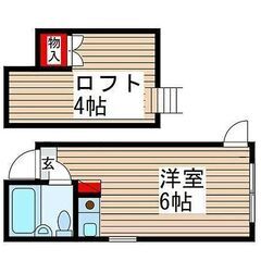 🉐初期費用０円🙂新宿へ２８分の西立川駅徒歩２５分♪家賃５５０００円のロフト付アパート！ - 不動産