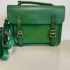 【美品】HERZ似樽型ハンドバッグ ショルダーバッグ オールレザ...