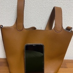 【未使用品】ピコタンロック風ノーブランドレザーハンドバック キューブバッグの画像