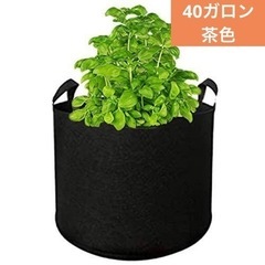 不織布プランター ガーデンバッグ 植木鉢 ベランダ菜園 茶色　4...