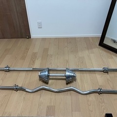 ダンベル、バーベル、シャフト 