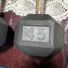 【取引中】値下げしました！【KINSEI】45ポンドダンベル×2【KINSEI】　の画像