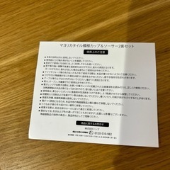 マヨリカタイル模様　カップ＆ソーサー　2客セット　新品の画像