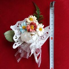 ウエディングブーケ＆ブートニアのセットの画像