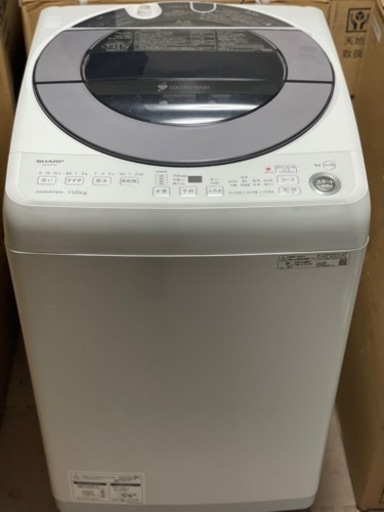 セール送料・設置込み可　洗濯機　11kg SHARP 2022年