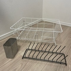 【単品売り可】水切りカゴ 箸立て 収納　