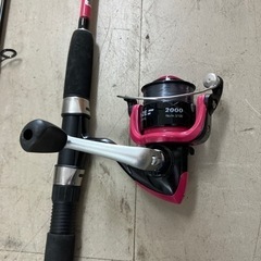 K2407-074  釣り竿 リール付 1320〜2630mm キズ汚れ有り 現状渡しの画像