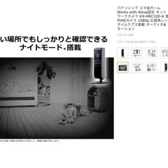 Panasonic 見守りカメラ　防犯カメラの画像