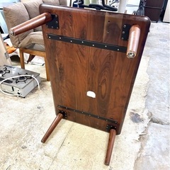 お引取り限定 大塚家具 ダイニングテーブル センターテーブル ウォールナット材 幅120cm の画像