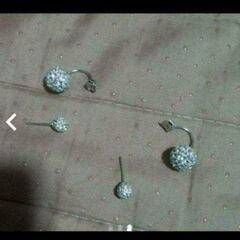 ≒j→→→mm33-5番　2Ｗａｙダブルクリスタルピアスの画像