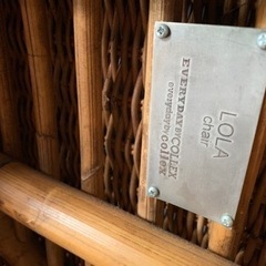 ラタンチェアLOLAチェア.everyday by collexダイニングチェアの画像