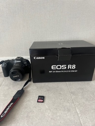 Canon EOS R8 ボディ＋レンズ＋充電器＋265GのSDカード