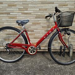 中古自転車 6段変速 27インチ LEDブロックダイナモ 軽整備済み 防犯