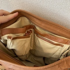 マザーハウス　2wayバッグ　ショルダー　キャメルの画像