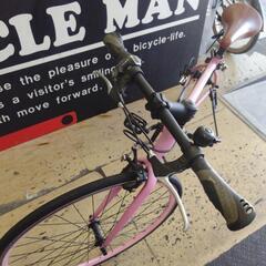 中古　クロスバイク　ピンクの画像