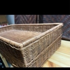 籐　箱　入れ物　四つセットの画像