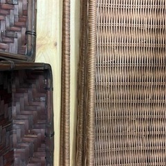 籐　箱　入れ物　四つセットの画像