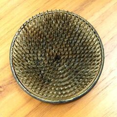 花器 剣山付き フラワーベース 生け花 華道 花瓶 フラワーアレンジメント ブラック系 陶器 札幌市 清田区 平岡の画像