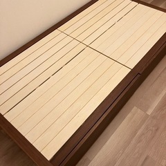 【引取】無印良品 シングルベッド ベッドフレーム 分解済み