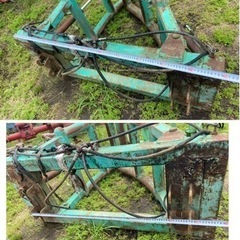 型式不明 ベールグリッパ ロールグラブ ロールグリッパー アタッチメント ローダー 中古 現状 引き取り限定 の画像