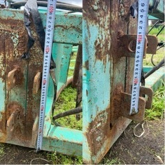 型式不明 ベールグリッパ ロールグラブ ロールグリッパー アタッチメント ローダー 中古 現状 引き取り限定 の画像