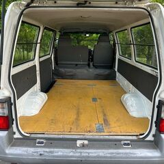 仙台☆H17ボンゴバン切替式4WD☆ディーゼルターボ5速MT.車検取り立て！3人乗り！荷台コンパネ敷き！の画像